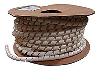 Cable Wrap   Spiral Wrap, 0.12 Inch  3.2 mm  x 100 Feet  30.5 Meters  Reel, Fire Resistant Polyethylene, Natural, 0.625 Inches to 0.50 Inches  1.6 mm to 12.7 mm  Bundle Diameter Range,