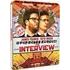 In the action-comedy The Interview, Dave Skylark (James Franco) and his producer Aaron Rapoport (Seth Rogen) run the popular celebrity tabloid TV show 'Skylark Tonight.' When they discover that North Korean leader Kim Jong-un is a fan of the show, they land an interview with him in an attempt to legitimize themselves as journalists. As Dave and Aaron prepare to travel to Pyongyang, their plans change when the CIA recruits them, perhaps the most unlikely candidates, to 'take out' Kim Jong-un.    Gag Reel  Deleted, Extended and Alternate Scenes  Featurettes:     &ldquo;Directors of This Movie&rdquo; &ndash; Seth Rogen and Evan Goldberg comment on directing the film together   &ldquo;Puppy Power&rdquo; &ndash; Cast and Crew profess their love for the King Charles Spaniel puppy   &ldquo;Here Kitty Kitty&rdquo; &ndash; Seth Rogen breaks down the experience of working with a real tiger   &ldquo;Joking Around&rdquo; &ndash; The producers discuss the process of creating jokes on set   &ldquo;Spies Among Us&rdquo; &ndash; Hear from each of the cast members about their experience on the film   &ldquo;Randall Park Audition Tape&rdquo; &ndash; Randall Park table read audition video   &ldquo;Dating a Dictator&rdquo; &ndash; An authoritative touch on a convincing dating profile video   &ldquo;Getting Into Character&rdquo; &ndash; A look at Randall Park&rsquo;s transformation into looking the part of a dictator      Line-o-Ramas (short collections of alternate shots of jokes on set)