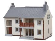 Model Power-Built-Up Buildings Lighted w/Two Figures -- Garden Apartments pkg(2) Gender: Unisex