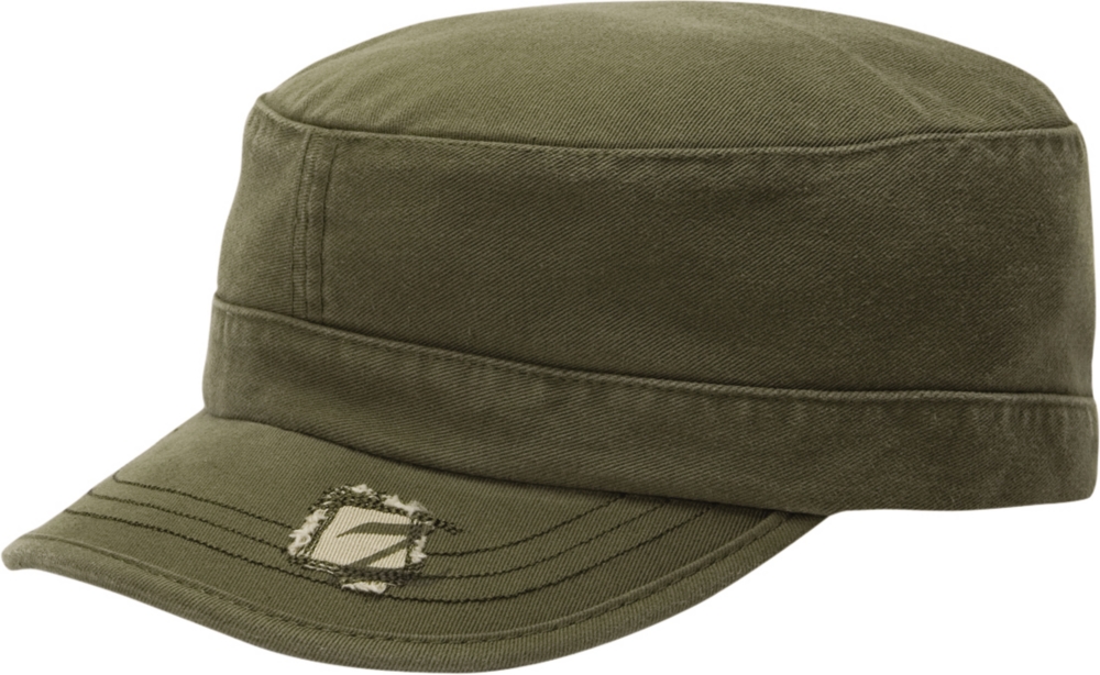 Chino twill constructed cap with Z appliqu on bill, Zildjian logo on side, and distressed trademark inside. Hidden Velcro adjustment.