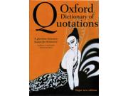 Oxford Dictionary of Quotations OXFORD DICTIONARY OF QUOTATIONS 8 Binding: Hardcover Publisher: Oxford Univ Pr Publish Date: 2014/12/01 Language: ENGLISH Pages: 1126 Dimensions: 9.25 x 7.00 x 2.50 Weight: 4.65 ISBN-13: 9780199668700