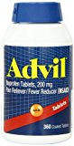 Advil Pain Reliever / Fever Reducer, 200mg (360 Tablets)