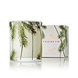 Thymes - Frasier Fir Pine Needle Decorative Glass Jar Candle with 50-Hour Burn Time - 6.5 Ounces