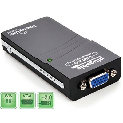Plugable USB-VGA-165 - External video adapter - DisplayLink DL-165 - USB 2.0 - VGA