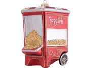 Street Vendor Popcorn Machine Christmas Holiday Ornament Glass Brand: Christmas by Krebs Type: Ornaments Color: Red