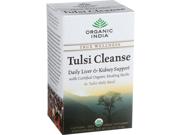Organic India Organic Tulsi Wellness Tea - Cleanse - 18 Tea Bags - Case of 10 Wellness Teas Type: Alternative Healing Active Ingredients: Serving Size: 1 Tea Bag (Makes 8 Fl