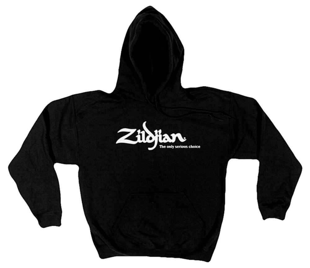 Get cozy in this classic Zildjian logo sweatshirt with front pockets and a drawstring hoodie. Fabric is 50/50 cotton and polyester.