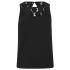 Vero Moda present the women's 'Ori' top. Sleeveless and versatile, the black top features a sheer, glittering lace panel to the chest that gives way to a sweetheart neckline and stretch bodice. Complete with lace to the reverse and keyhole detail. - K.N.  75% Polyester, 18% Viscose, 4% Metallic Fibres, 3% Elastane