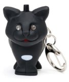 Kikkerland KRL21TC Cat LED Keychain with Sound