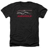 Airwolf Grid Mens Heather Shirt Black Lg