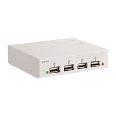 C2G 4-port USB 2.0 High Speed Front-Bay Hub - Hub - 4 x USB 2.0