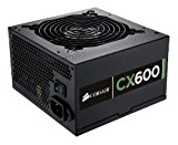 Corsair Builder Series CX600 600 watt 80 Plus Certified Power Supply Compatible with Intel and AMD Platforms ATX 700 CMPSU-600CXV2