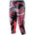 Developed for women who live an active lifestyle, the SKINS DNAmic ¾ Tights will take you from the gym to the cafe in comfort and style.  Featuring SKINS' Dynamic Gradient Compression for improved performance, these 3/4 tights will get you through the toughest workouts without fuss.Optimised compression suits the dynamic demands of activity, boosting circulation and getting more oxygen to your active muscles for better performanceStrategically placed panels wrap and support key muscles, reducing vibration and fatigue and increasing powerFits comfortably based on your body mass index (BMI)Wicks moisture to keep you dryKey loop in waistband for convenienceThe subtle mesh splicing, up to the minute colour combos and   chic design ensure you'll be in touch with  the sport luxe style in the DNAmic 3/4 Tights.Dynamic Gradient Compression - SKINS most advanced compression technology increases muscle oxygenation, stabilises active muscles and reduces blood lactate build up, to enhance performance and speed up recovery timeMuscle Focus - Biomechanically positioned panels and seams support and stabilise the legs to reduce fatigue and risk of injuryComfortable Fit - A comfortable fit based on your BMI (Body Mass Index)Moisture Management - State-of-the-art temperature and moisture management to keep you dry and happy. 50  UV Protection - Save yourself from skin damage and other sun-related risks during outdoor activity with SKINS 50  UV protection in all non-mesh areasWarp Knit - SKINS fabric is made from a warp knitted mix of yarns that give you a carefully calculated level of stretch for controlled compression and durability
