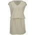 Women&#39;s Village Dress from Vero Moda with a lightweight, fluid construction and inner lining. Features a low V-neck and elasticated waist for an elegant silhouette. Complete with front pockets and metal button detail at the shoulders to enhance the design. Falls to mid-thigh length. E.N.   Outer and Lining: 100% Polyester