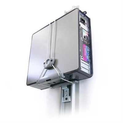 This holder mounts most computers to a variety of surfaces: directly to a wall  or under a desk  or to Ergotron Wall Track  Command Post or select Carts.