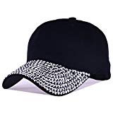 Deer Mum Lady Studded Rhinestone Crystals Adjustable Baseball Cap
