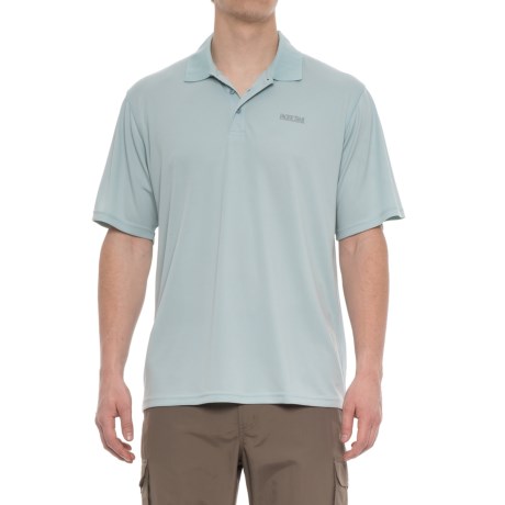 CLOSEOUTS . The classic pique-knit polo gets a high-tech update in the Pacific Trail Performance-Cooling polo shirt, made with technology that pulls heat away from your body -- ideal for hot days on the links and in the backyard. Available Colors: STRONG BLUE, MOUNTAIN SAGE, STERLING BLUE. Sizes: S, M, L, XL, 2XL.