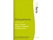 Schizophrenia Facts 3 Binding: Paperback Publisher: Oxford Univ Pr Publish Date: 2011/10/01 Synopsis: Schizophrenia: The Facts provides a concise and up-to-date account of the underlying causes and symptoms of schizophrenia, as well as current theories about the disorder