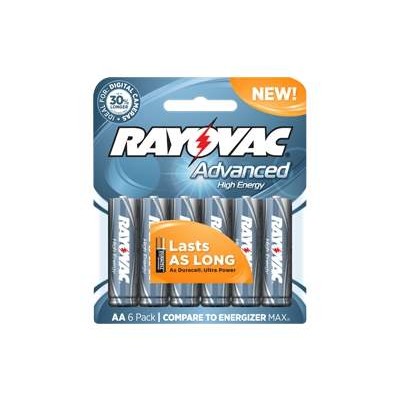 Rayovac Advanced High Energy Carded - Battery 6 x AA type alkaline