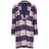 Women's boyfriend coat from MINKPINK with bright check print and oversized fit. With a single button fastening, the 'Rule Check Breaker' coat in a soft wool blend features a large lapel collar, long sleeves and two welt pockets to the front. Its textured feel and oversized silhouette create cosy appeal. - K.N.  50% Polyester, 50% Wool