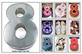 Euro Tins Numeric cake pan 35cm birthday cake tin number eight 8 large 14" cake mold
