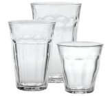 Duralex Picardie 18-Piece Clear Drinking Glasses & Tumbler Set: Set includes: (6) 8-3/4 oz, (6) 12 -5/8 oz, (6) 16-7/8 oz