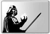 DallowayCabin VOGROUND Hot New Release Star Wars Vinyl Macbook Sticker Darth Vader/Star Wars Logo/Millennium Falcon/Yoda Quote for Macbook (Darth Vader Two)