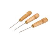Tailor Sew Straight Tip Needle Sewing Pricker Awl Tool 3pcs Craft Type: Craft Accessories
