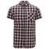 Men?s short sleeve ?Ray? shirt with a check design from the Originals collection by Jack & Jones. Crafted from pure cotton, the short sleeve shirt features a patch chest pocket with ?J&J? embroidered branding to the side. Complete with a pointed collar, curved hemline with gusset detail and an Originals woven brand tab on the side seam. ? A.D.  Cotton