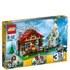 Begin a great adventure in the 3-in-1 Mountain Hut!  Wake up with the climber in his remote Mountain Hut and get him ready to go adventuring. Open up the hinged hut to reveal the cool interior details including a fireplace, table and chairs. Then head outside to climb the mountain, enter the cave in search of hidden treasure or just go for a ride on the cool quad bike. This highly detailed model rebuilds into a mountaintop lookout or a fantastic small lodge, so the playing potential is endless! Includes an explorer minifigure.    Includes an explorer minifigure  3-in-1 model: rebuilds into a mountaintop lookout or a small lodge  Features hinged access, a fireplace, table, chairs and various rustic furniture items  Exterior details includes a mountain with cave, waterfall, brick-built eagle, hidden treasure, small stream, log bridge, tree, stove and a quad bike  Pull up a chair and relax by the fireplace  Climb the snow-topped mountain  Jump on the quad bike and go for a ride  Look for hidden treasure in the cave  Watch out for the mountaintop eagle!  Mountain Hut measures over 6&rdquo; (16cm) high, 9&rdquo; (25cm) wide and 4&rdquo; (12cm) deep  Mountain measures over 4  (12cm) high, 2  (7cm) wide and 3  (8cm) deep  Mountaintop lookout measures over 7&rdquo; (18cm) high, 4&rdquo; (12cm) wide and 7&rdquo; (19cm) deep  Small lodge measures over 5&rdquo; (13cm) high, 4&rdquo; (12cm) wide and 7&rdquo; (19cm) deep