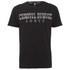 Men?s ?Speed? black cotton jersey T-shirt with a branded print to the chest from East London urban streetwear brand Criminal Damage. Crafted from pure cotton and cut with a regular fit, the tee features a ribbed crew neck, short sleeves and a straight hem. Complete with a woven Criminal Damage brand tab stitched to the side seam and the brand?s signature fleur logo printed to the reverse at the hemline. ? L.R.  100% Cotton
