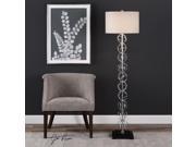 Uttermost 28120-1 Italo Stacked Sphere Floor Lamp - Iron & Fabric type: Lighting Fixtures material: Iron Fabric weight: 30 features: Italo