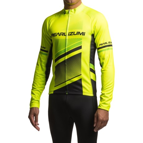CLOSEOUTS . Pearl Izumiand#39;s ELITE Thermal LTD cycling jersey is a wintertime riding essential. The fleece lined interior keeps you warm while youand#39;re heating up the road in this stylish design. Available Colors: BIG IP BLACK, METAL BLACK, HONOR TRUE RED, MERCURY BLACK, DATA BLACK, SWISS ORIGINAL WHITE, COLORADO USA, SLASH SCREAMING YELLOW, HORIZION TRUE RED, ARCADE PETROL BLUE, NEW BIG IP BLACK, CLASSIQUE, RALLY BLACK, HIWAY: MYK, RALLY BLAZING ORANGE, BADGE/TRUE RED, ELITE TM/BLUE ATOLL, ELITE TM/GREEN FLASH, ELITE PI: SHADOW GREY, ELITE TM PEPPER GREEN, ELITE TM STEALTH, RAZOR SCREAMING YELLOW, RAZOR TIBETAN LIME. Sizes: S, M, L, XL, 2XL, M/L, S/M.