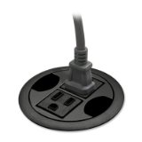 The HON COMPANY Power Hub Grommet, 3-Inch Diameter, Black