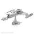 This detailed metal construction kit contains everything you need to create a realistic 3D model of the Klingon Vor&rsquo;Cha from Star Trek. Simply use the easy to follow instructions to pop out the pieces from the metal sheets, bend the tabs and attach them to the connection points to create the model. The model sits on a round base which is perfect for displaying on a shelf or desk. &ndash; A.D.  Key Features:    Star Trek Klingon Vor&rsquo;Cha Construction Kit  Two steel construction sheets  Easy to follow instructions