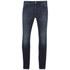 Men?s ?HUGO 734? slim fit jeans with washed fading and whiskering from HUGO. Crafted from a cotton blend stretch fabric, the dark navy jeans feature a classic five-pocket construction with a zip fly, a low waist and a subtle silver-tone branded tag to the rear pocket. Complete with silver-tone rivets to the front, belt loops and a navy HUGO by Hugo Boss leather branded tab to the waistline. ? L.R.  90% Cotton, 8% Polyester, 2% Elastane