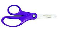Designed for school age children, scissors feature rust resistant, stainless steel blades with special angle ground edges