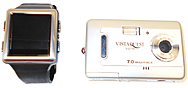ul   li Display your photos on your wrist and show 60 photos in seconds    li   li High resolution display, Digital calendar shows entire month at a glance    li   li Wrist Watch   Rechargeable Lithium Ion battery    li   li Software crops photos and syncs to your watch    li   li Watch features digital, analog and world time readouts  li    ul