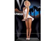 hollywood starlet costume  xlarge  dress size 1416 Age: Adult Gender: Male Size: XL Theme: Historical Occasion: Halloween Color: As Shown Material: DRESS/WIG: POLYESTER; NECKLACE: PLASTIC Care Instructions: HAND WASH IN COLD WATER LINE DRY