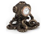 Unicorn Studios WU76760A1 Steampunk Octopus Diving Bell Clock - Bronze
