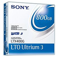 Sony's LTO 3 tape cartridges feature a storage capacity of 400 GB native  800 GB compressed  and transfer rate of 80 MB second native  160 MB second compressed