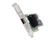 LSI LSI00303 (9207-4i4e) PCI-Express 3.0 x8 Low Profile SATA / SAS Host Controller Card External Connectors: 1 x SFF-8088 mini-SAS Internal Connectors: 1 x SFF-8087 mini-SAS Transfer Rate: Up to 6Gb/s Dimensions: Low Profile (2.6" x 6.6") Operating Systems Supported: Microsoft Windows, Linux (SuSE , Red Hat), Solaris, VMware, FreeBSD Package Contents: LSI SAS 9207-4i4e PCIe3.0 HBA  Documentation CD