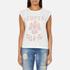 White ?Savanna? T-shirt from Superdry. Crafted from a cotton blend, the tee comprises a crew neckline, short sleeves and a straight hem. The top is complete with a Superdry logo and graphic to the front, fringing across the back shoulders and a woven branded label stitched to the hem.  55% Cotton, 45% Polyester Model is 173cm/5'8  and wears a S.