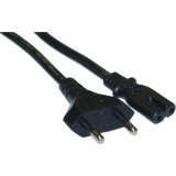 CableWholesale 6-Feet European Power Cord for Notebook, Non-Polarized (10W1-13306)