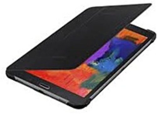 Samsung Galaxy TabPro 8.4-inch book cover with two viewing positions: landscape or typing mode.      Slim and lightweight design   Wakes and turns off device screen   Two viewing positions: landscape or typing mode   Compatibility: Samsung - Galaxy Tab Pro    Tablet Not Included EF-BT320WBEGUJ