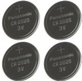Multi Pack 4 X Panasonic Cr2025 Dl2025 3V Lithium Coin Cell Batteries