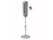 LASKO 2535 52" SPACE-SAVING Oscillating Pedestal Fan Type: Pedestal Fan Oscillation: Yes Remote Control: Yes Fan Blade Size: 52" Speed Setting: 3 speeds Timer: 7.5 hours Color: Silver Weight: 12.9