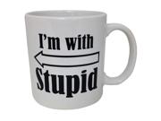16oz Funny High Quality Coffee Mug ~ Pug on a Mug ~ Smokers Ash Tray Mug ~ I'm with Stupid Mug (I'm With Stupid Mug) Type: Wall Calendars