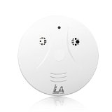 Littleadd Hidden Camera Spy Smoke Detector, Motion Detection and Remote Control, Skin White (8GB Micro SD card included)