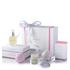 Experience a spa-like treatment with the AromaWorks Nurture Body Indulgence Gift Set. Offering sensual aromatherapy benefits, the set combines a body oil, flannel, candle and bath bombs to help you create the perfect bathing setting where you can truly relax and unwind. Presented in a luxurious gift box, it makes an ideal gift for a loved one.  The Set Contains:  Nurture Body Oil (100ml) The body oil contains five essential oils that help soothe both the body and mind whilst enveloping skin in moisture. Offering a sensual aromatherapy experience, the oil combines a harmonic blend of crisp May Chang, sweet Roman Chamomile and delicate Sandalwood with Organic Coconut Oil to leave skin feeling intensively nourished and soothed.  Nurture Candle (10cl) Infuse a relaxing, calming fragrance into your abode with this candle; expertly crafted from the finest Soy and Beeswax. Blending pure essential oils of May Chang, Roman Chamomile and Sandalwood, the rejuvenating candle delivers a rich, woody aroma to help relieve daily tensions and stresses.  Burn Time: 36 hours (approx.) Size: 9cm x 8cm  Nurture AromaBomb (2 x 250g) The natural bath bomb contains a detoxifying blend of essential oils and salts to deliver a therapeutic bathing experience. Enriched with Lavender, May Chang and Sandalwood for a sweet, relaxing aroma, it?s enriched with Pink Himalayan Sea Salt and calming Calamine to help soothe both the body and mind.  Cotton Flannel Luxuriously soft and fluffy towel flannel for cleansing and drying skin. Embroidered with AromaWorks branding.